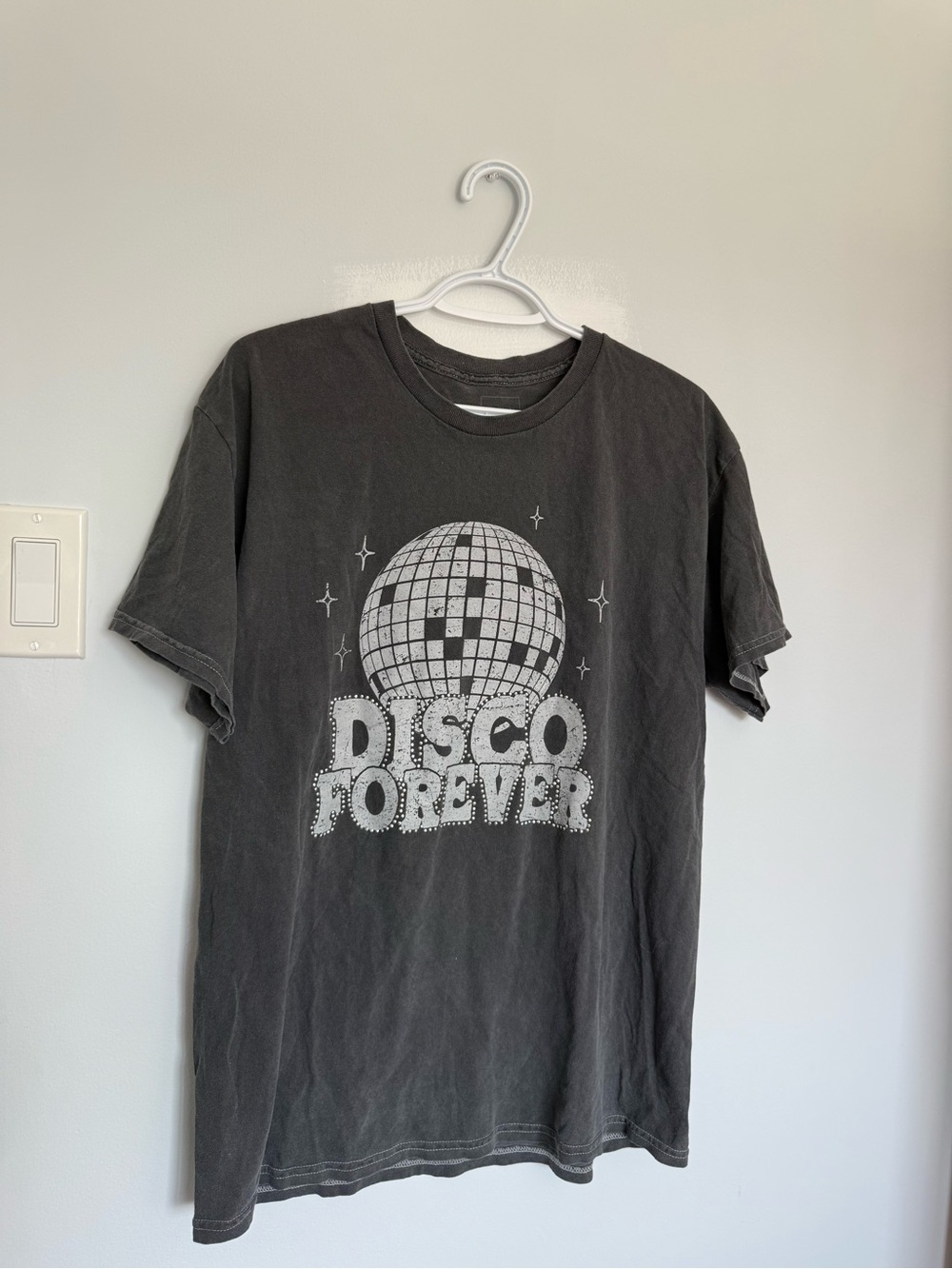 Full Tilt - DISCO FOREVER Graphic Tee - Charcoal Gray